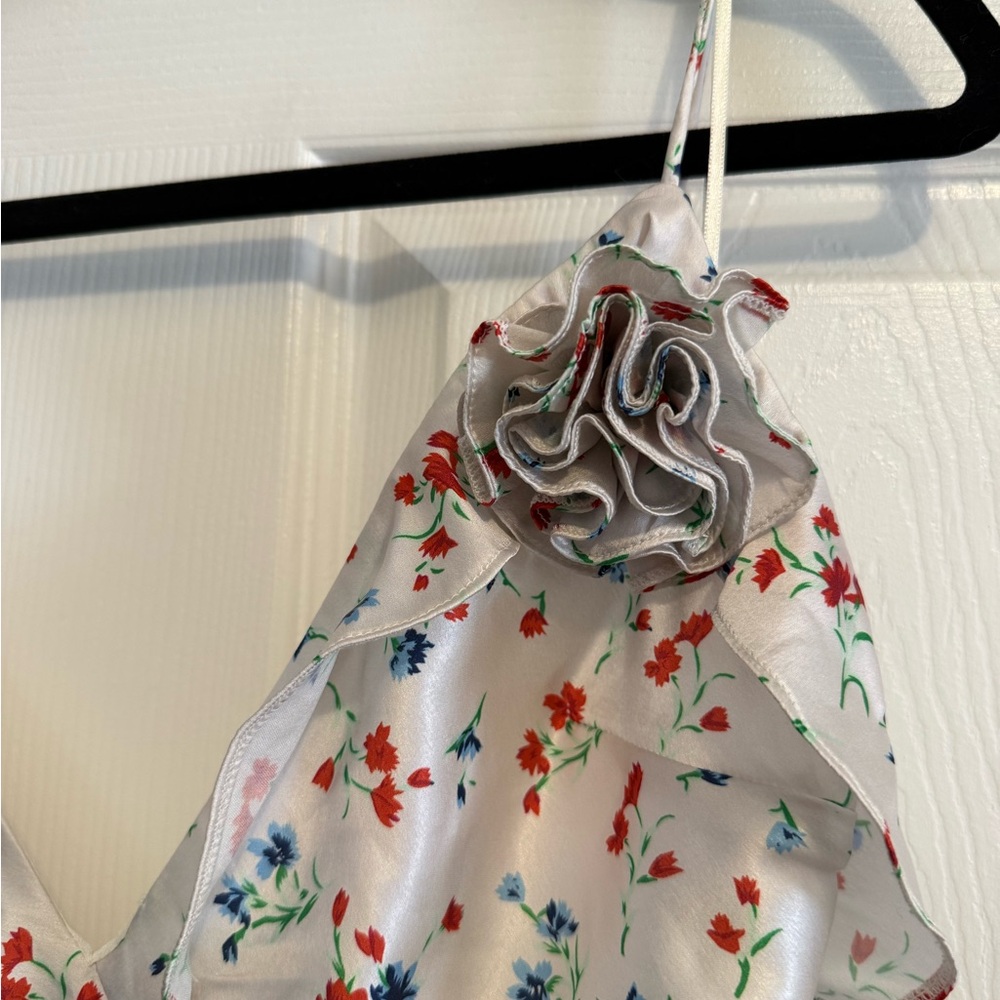 Bardot Olea Sleeveless Floral White Dress (size L) - Picture 6 of 9